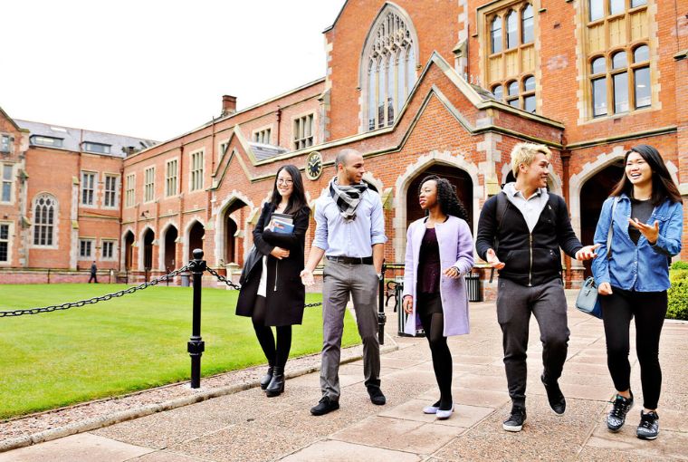 Students at Queen's University Belfast
