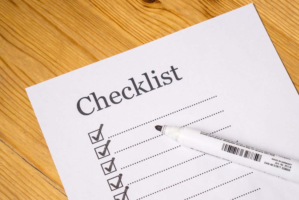 Study abroad checklist