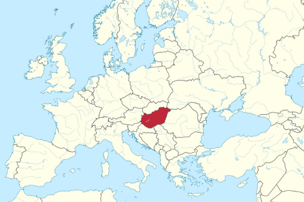 Hungary in Central  Europe