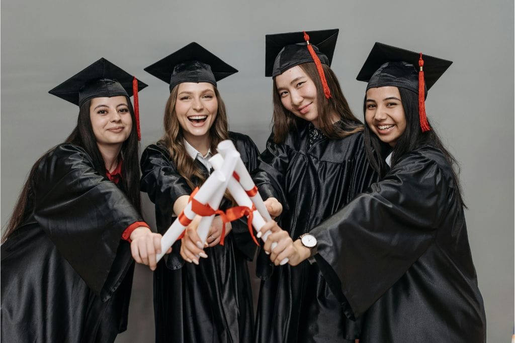 Women holding Diploma